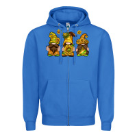 True Royal sunflower gnomies Zipper Hoodie - texasbilliewilder