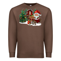 Chestnut christmas gnomes barnyard Premium Sweatshirt - FaDigitalArtStudio