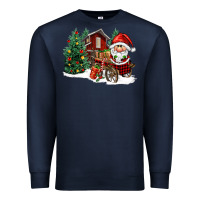 Navy christmas gnomes barnyard Premium Sweatshirt - FaDigitalArtStudio