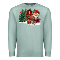 Seafoam christmas gnomes barnyard Premium Sweatshirt - FaDigitalArtStudio