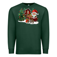 Sports Green christmas gnomes barnyard Premium Sweatshirt - FaDigitalArtStudio