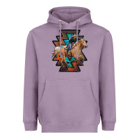 Lavender cowgirl with aztec Heavyweight Hoodie - RanaPortraitStore