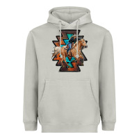 Moon Dust cowgirl with aztec Heavyweight Hoodie - RanaPortraitStore