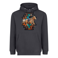 Smoke cowgirl with aztec Heavyweight Hoodie - RanaPortraitStore