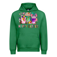 Emerald Happy Easter coffee cups with Bunny Urban Hoodie - NancyCooperArtShop