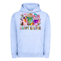 Pigment Grape Ice Happy Easter coffee cups with Bunny Urban Hoodie - NancyCooperArtShop