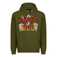 Army Green ladybug love bug Premium Hoodie - BarkalooDesign