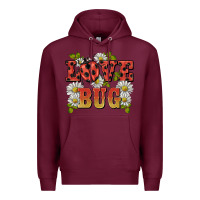 Burgundy ladybug love bug Premium Hoodie - BarkalooDesign