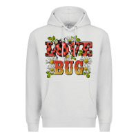 Dove Grey ladybug love bug Premium Hoodie - BarkalooDesign