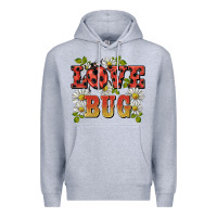 Heather Grey ladybug love bug Premium Hoodie - BarkalooDesign