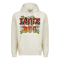 Oatmeal Heather ladybug love bug Premium Hoodie - BarkalooDesign