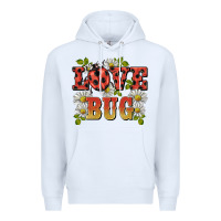 White ladybug love bug Premium Hoodie - BarkalooDesign