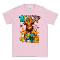Bubblegum Pink Hay there Fall pumpkin heifer Classic Tee - RanaPortraitStore