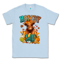 Dusty Blue Hay there Fall pumpkin heifer Classic Tee - RanaPortraitStore