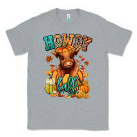 Heather Grey Hay there Fall pumpkin heifer Classic Tee - RanaPortraitStore
