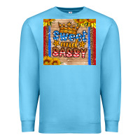 Ocean Blue usa flag sweet and sassy Premium Sweatshirt - HRA Design Shop