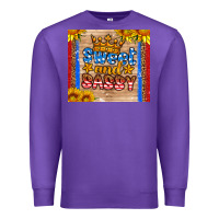 Purple usa flag sweet and sassy Premium Sweatshirt - HRA Design Shop