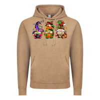 Hallothanksmas Gnome Vintage Hoodie | Teevron