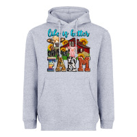 Heather Grey life is better on the farm Heavyweight Hoodie - Zillion Design Studio