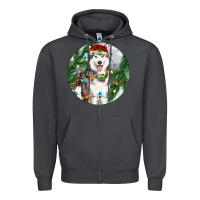 Smoke husky and farm ornament Zipper Hoodie - RanaPortraitStore