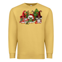 Antique Gold christmas gnomies Premium Sweatshirt - FaDigitalArtStudio