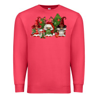 Cardinal christmas gnomies Premium Sweatshirt - FaDigitalArtStudio