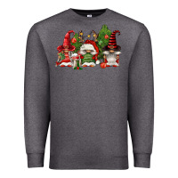 Charcoal Heather christmas gnomies Premium Sweatshirt - FaDigitalArtStudio