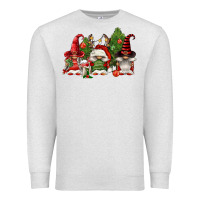 Oatmeal Heather christmas gnomies Premium Sweatshirt - FaDigitalArtStudio