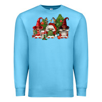 Ocean Blue christmas gnomies Premium Sweatshirt - FaDigitalArtStudio