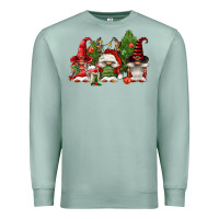 Seafoam christmas gnomies Premium Sweatshirt - FaDigitalArtStudio
