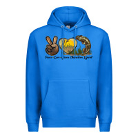 True Royal Peace Love Green Chameleon Lizard Premium Hoodie - LillyAllenDesigns
