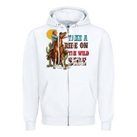 White take a ride on the wild side with rodeo Zipper Hoodie - texasbilliewilder