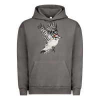 Pigment Tornado Flying Downy Woodpecker Urban Hoodie - LillyAllenDesigns
