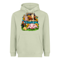 Matcha farm truck animals Heavyweight Hoodie - Zillion Design Studio