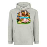 Moon Dust farm truck animals Heavyweight Hoodie - Zillion Design Studio