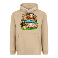 Mushroom farm truck animals Heavyweight Hoodie - Zillion Design Studio