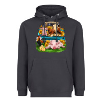 Smoke farm truck animals Heavyweight Hoodie - Zillion Design Studio