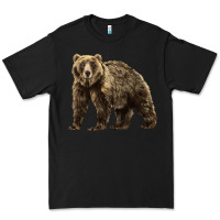 Black Brown Bear Premium Tee - LillyAllenDesigns