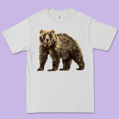 Brown Bear Premium Tee Designed By Lillyallendesigns