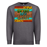 Charcoal Heather sweet and sassy Juneteenth Premium Sweatshirt - HRA Design Shop