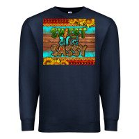 Navy sweet and sassy Juneteenth Premium Sweatshirt - HRA Design Shop
