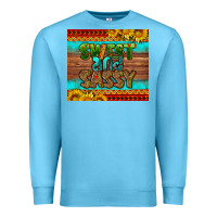 Ocean Blue sweet and sassy Juneteenth Premium Sweatshirt - HRA Design Shop