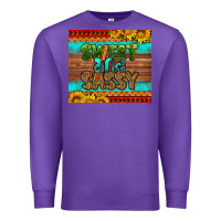 Purple sweet and sassy Juneteenth Premium Sweatshirt - HRA Design Shop