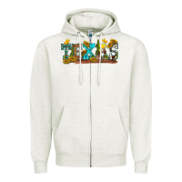 Oatmeal Heather texas Zipper Hoodie - texasbilliewilder