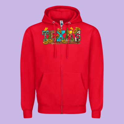Zipper Hoodie texas