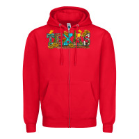 Red texas Zipper Hoodie - texasbilliewilder