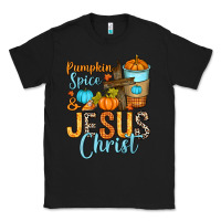 Black Pumpkin spice and Jesus Christ Classic Tee - RanaPortraitStore