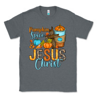 Charcoal Heather Pumpkin spice and Jesus Christ Classic Tee - RanaPortraitStore