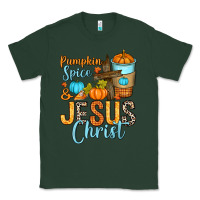Sports Green Pumpkin spice and Jesus Christ Classic Tee - RanaPortraitStore