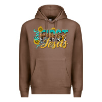 Chestnut but first jesus Premium Hoodie - NancyCooperArtShop
